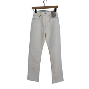 NWT‎ Madewell 90s Straight Jeans, Cream Natural White, Sz 24